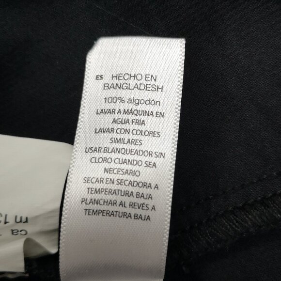 Joe Fresh Ladies Size XS Black Corduroy Button Front & Cuffs Shirt - Picture 6 of 11